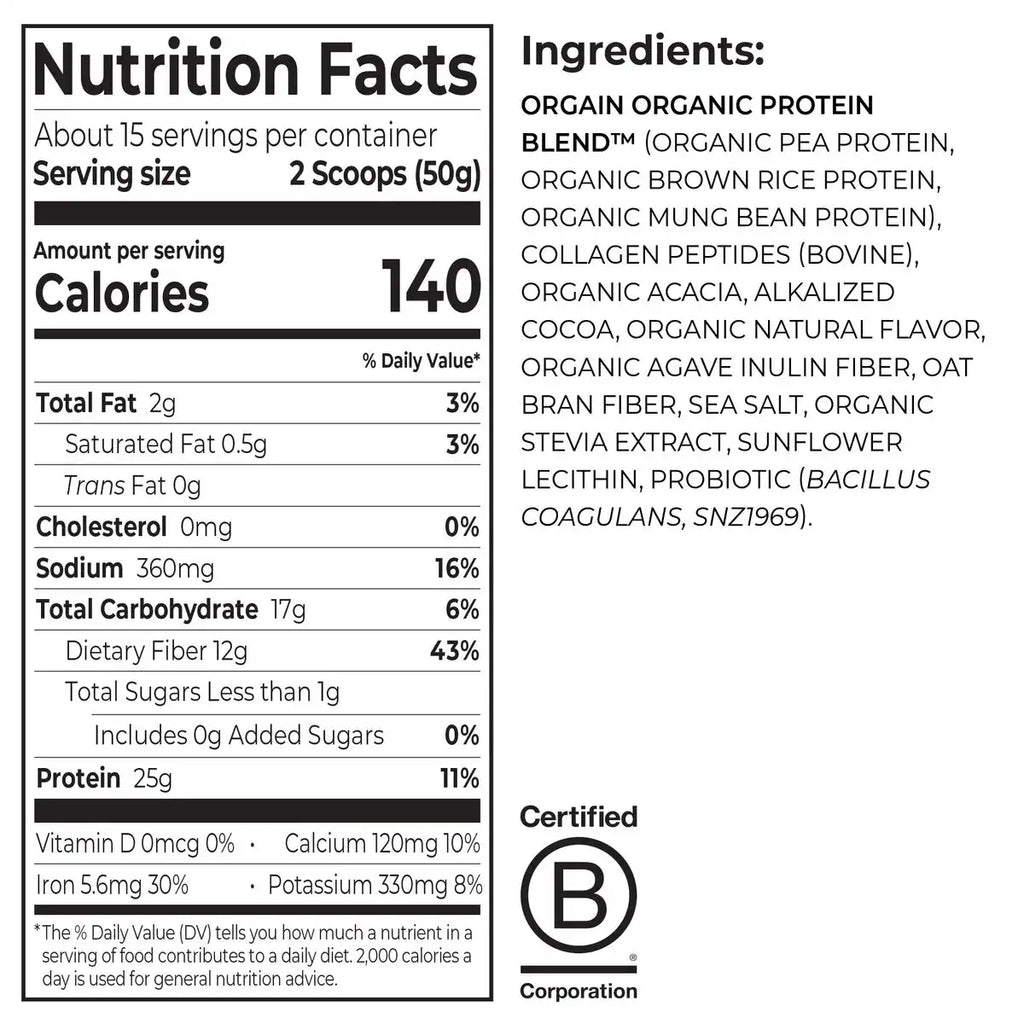 Plant Protein Plus Collagen - Chocolate