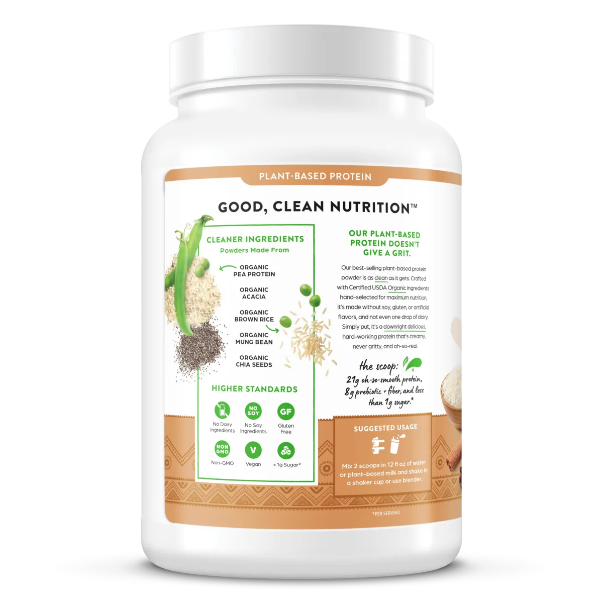 Organic Protein™ Plant Based Protein Powder - Horchata