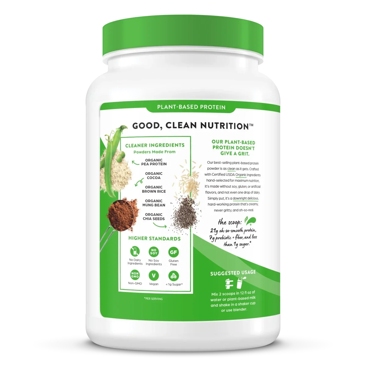 Organic Protein™ Plant Based Protein Powder - Creamy Chocolate Fudge