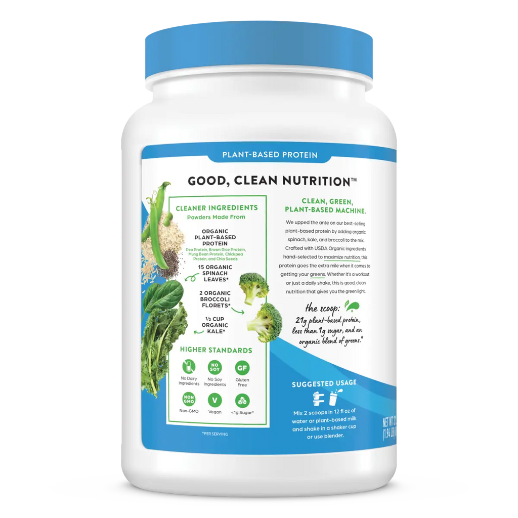 Organic Protein™ & Greens Plant Based Protein Powder - Creamy Chocolate Fudge